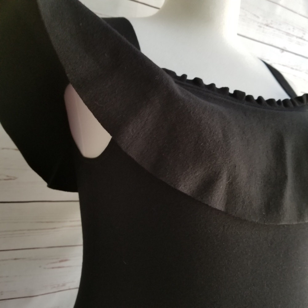 NWT Banana Republic Off Shoulder Ruffle Knit Top - Picture 6 of 6